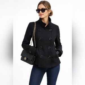 Anne Klein Black Pea Coat
